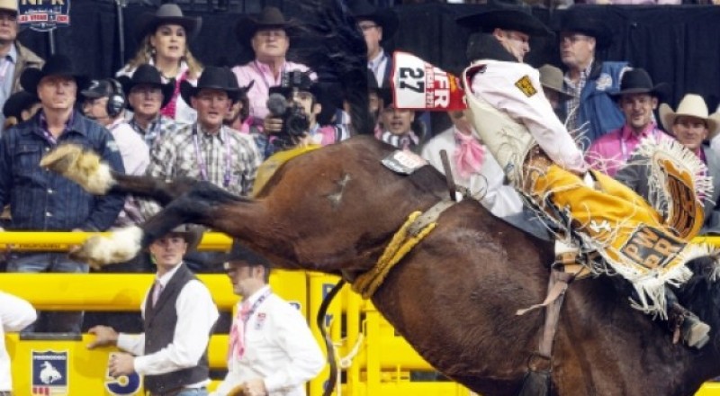 Bareback Rider Kaycee Feild makes PRCA History with Round 5 Win