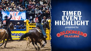 The 2025 #WranglerNFR Round 9 Timed Event Highlight of the Night presented by Bloomer Trailers